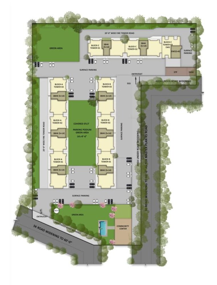 Master Plan, stellar-heights 3 Bedroom 1915 Sq.Ft. Apartment In Sanauli Zirakpur 10568753