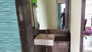 Bathroom in 3 BHK Apartment at Tharwani Rosewood Heights, Kharghar Sector 10 – for Rent