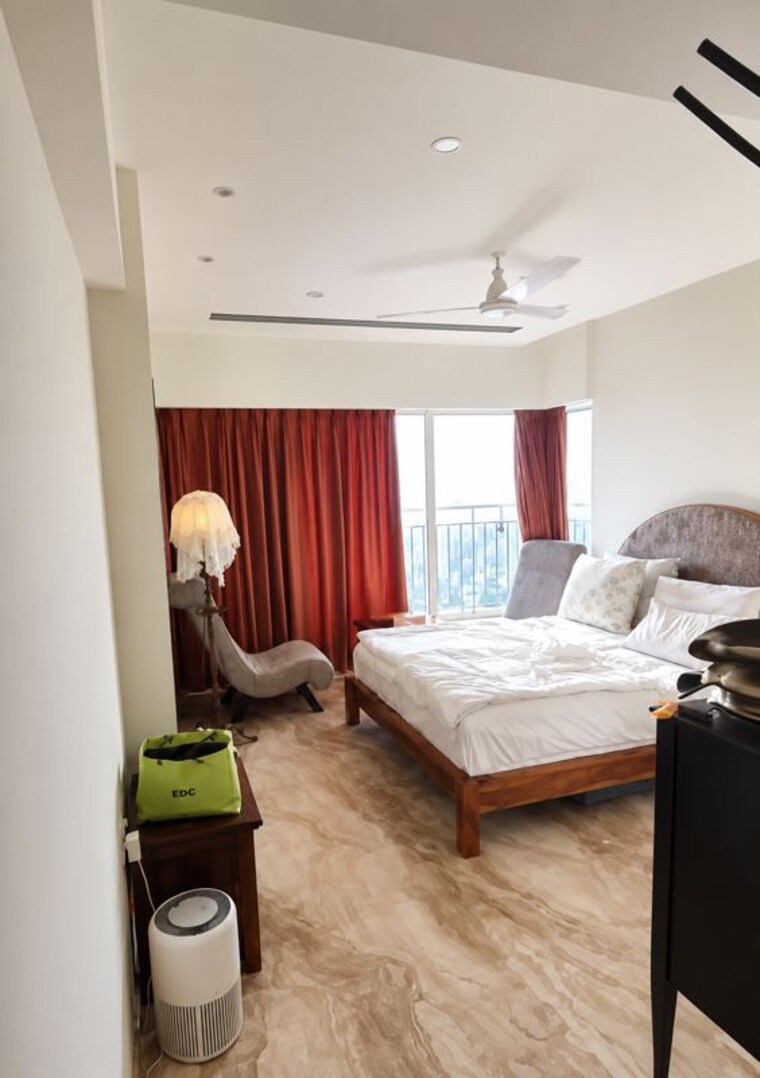 Bedroom, sea-garden-view 3 Bedroom 1400 Sq.Ft. Apartment In Santacruz West Mumbai 10568833