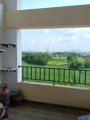 Balcony in 2 BHK Apartment at Raj Heramb Nere Residency, Narhe – for Sale
