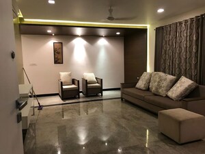 Living Room in 3 BHK Apartment at Meenakshi Trident Towers, Gachibowli – for Rent