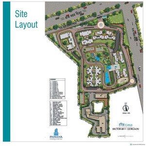 Master Plan in 3 BHK Apartment at Pareena Micasa, Sector 68 – for Sale