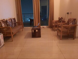 Living Room in 3.5 BHK Apartment at Gaur Sportswood, Sector 79 – for Rent