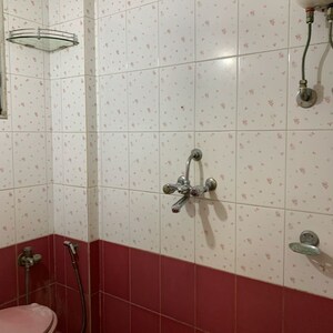 Bathroom in 2 BHK Apartment at Yogananda CHS, Borivali West – for Rent