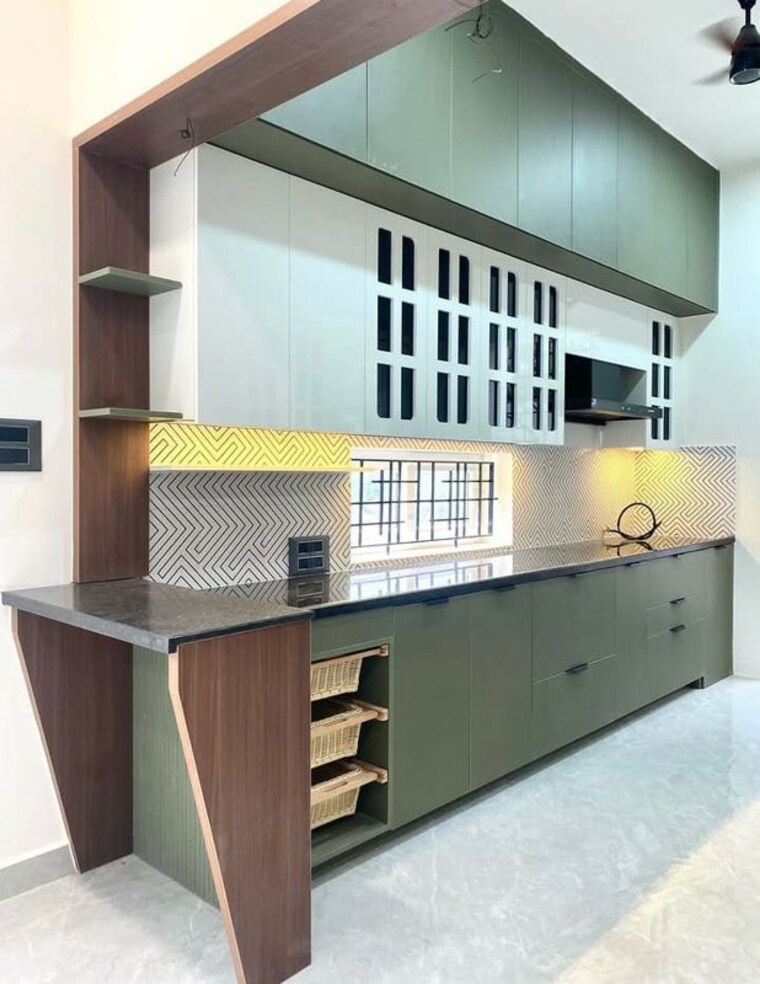 Kitchen, rajapushpa-provincia 3 Bedroom 2300 Sq.Ft. Apartment In Narsingi Hyderabad 10569351