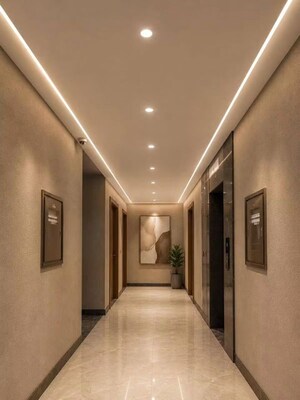 Building Lobby in 3 BHK Apartment at Chattarpur – for Rent