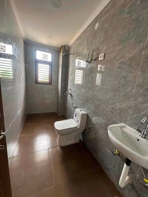 Bathroom in 3 BHK Apartment at Chattarpur – for Rent