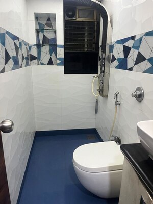 Bathroom in 1 BHK Apartment at Lokhandwala Whispering Palms, Kandivali East – for Sale