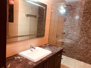 Bathroom in 3 BHK Builder Floor at Malviya Nagar – for Rent