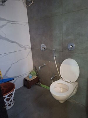 Bathroom in 1 BHK Apartment at Vihang Valley Phase 2, Kasarvadavali – for Rent