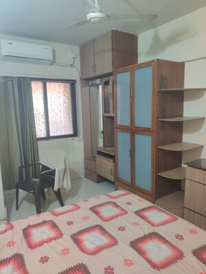 Bedroom in 1 BHK Apartment at Iris CHS, Kasarvadavali – for Rent
