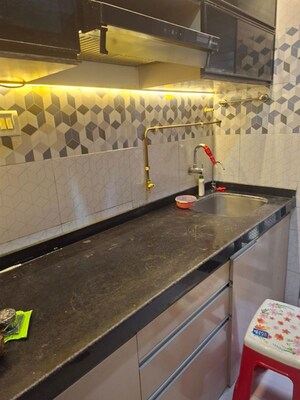 Kitchen in 1 BHK Apartment at Iris CHS, Kasarvadavali – for Rent