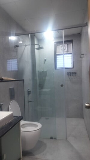 Bathroom in 3 BHK Builder Floor at Jubilee Hills – for Rent