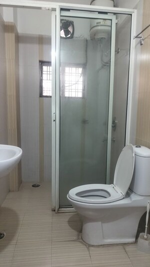 Bathroom in 3 BHK Apartment at Jubilee Hills – for Rent