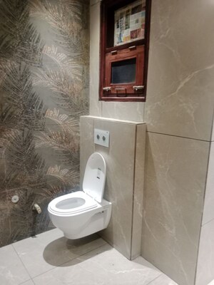 Bathroom in 3.5 BHK Builder Floor at Baberpur Mandi – for Rent