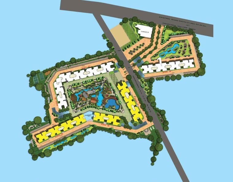 Master Plan, purva-palm-beach 3 Bedroom 1482 Sq.Ft. Apartment In Hennur Road Bangalore 10569674