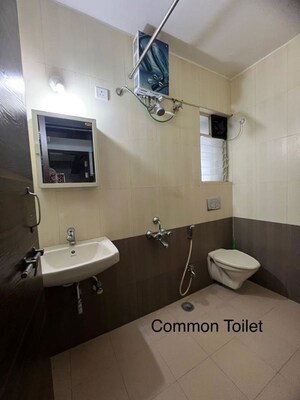 Bathroom in 3 BHK Apartment at Dudhane Nagar – for Rent