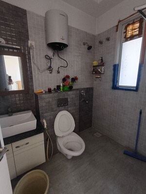 Bathroom in 4 BHK Apartment at Mahagun Moderne, Sector 78 – for Rent