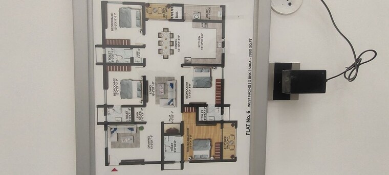 Floor Plan, sumadhura-the-olympus 3.5 Bedroom 2880 Sq.Ft. Apartment In Nanakramguda Hyderabad 10569925