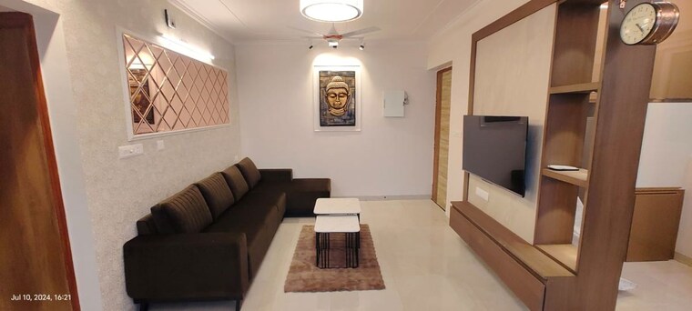 Living Room, tejas-greenberry-signatures 2 Bedroom 1044 Sq.Ft. Apartment In Vrindavan Yojna Lucknow 10569955