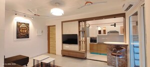 Living Room in 2 BHK Apartment at Tejas Greenberry Signatures, Vrindavan Yojna – for Rent