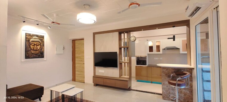 Living Room, tejas-greenberry-signatures 2 Bedroom 1044 Sq.Ft. Apartment In Vrindavan Yojna Lucknow 10569955