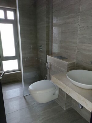Bathroom in 3 BHK Apartment at Oberoi Realty Esquire, Goregaon East – for Rent