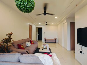 Bedroom in 3 BHK Apartment at Godrej Emerald, Ghodbunder Road – for Rent