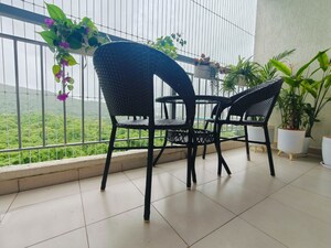 Balcony in 3 BHK Apartment at Godrej Emerald, Ghodbunder Road – for Rent