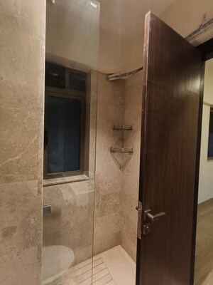 Bathroom in 3 BHK Apartment at Sheth Auris Serenity Tower 3, Malad West – for Rent