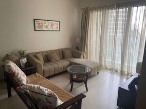 Living Room in 3 BHK Apartment at Lodha Fiorenza, Goregaon East – for Rent