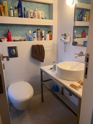 Bathroom in 3 BHK Apartment at Lodha Fiorenza, Goregaon East – for Rent
