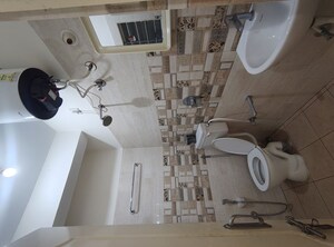 Bathroom in 1 BHK Builder Floor at Iti Layout – for Rent