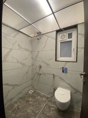 Bathroom in 3 BHK Apartment at Rahul Downtown, Punawale – for Rent