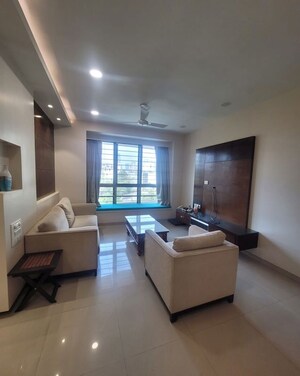 Living Room in 2.5 BHK Apartment at Oberoi Realty Woods, Goregaon East – for Rent