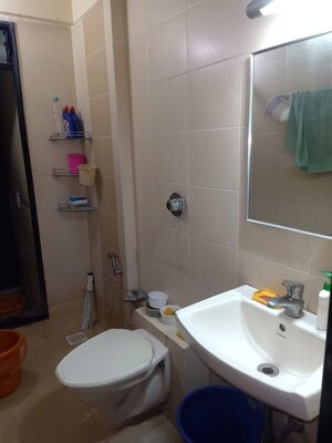 Bathroom in 2 BHK Apartment at Hari Kripa CHS, Chembur – for Rent