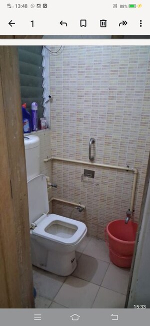 Bathroom in 1 BHK Apartment at Omkar Vayu, Mahim – for Rent
