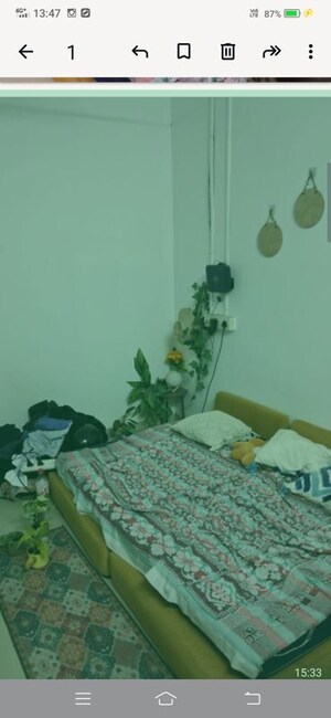 Living Room in 1 BHK Apartment at Omkar Vayu, Mahim – for Rent