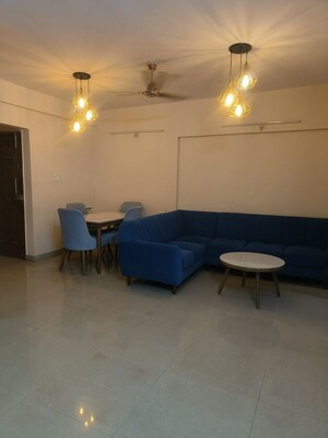 Living Room in 2 BHK Apartment at Manav Silver Skyscapes, Wakad – for Rent