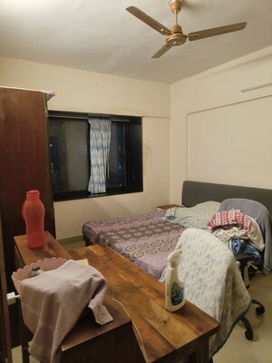 Bedroom in 2 BHK Apartment at Manav Silver Skyscapes, Wakad – for Rent