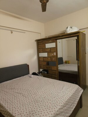Bedroom in 2 BHK Apartment at Manav Silver Skyscapes, Wakad – for Rent