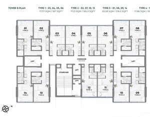 Floor Plan in 1 BHK Apartment at Marol – for Sale