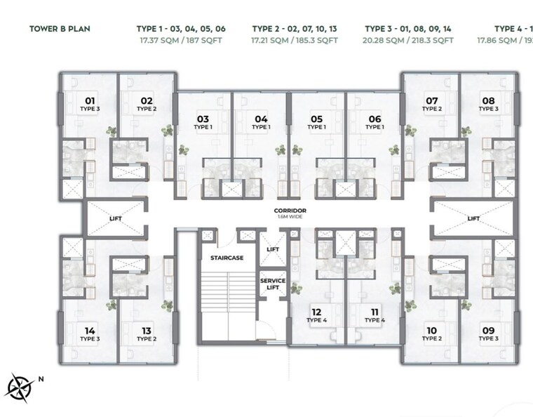 Floor Plan, marol 1 Bedroom 218 Sq.Ft. Apartment In Marol Mumbai 10570403