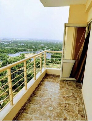 Balcony in 1 RK Apartment at Supertech Czar Suites, Omicron I Greater Noida – for Rent