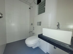 Bathroom in 1.5 BHK Apartment at Godrej Emerald, Ghodbunder Road – for Rent