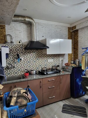 Kitchen in Studio Builder Floor at Sector 43 – for Rent