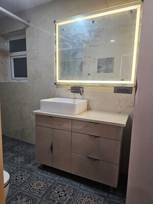 Bathroom in 3 BHK Builder Floor at Green Homes, Niti Khand – for Rent