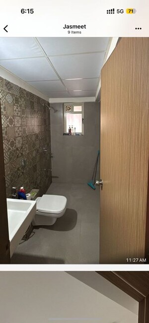 Bathroom in 3 BHK Apartment at Paranjape Schemes Crystal Towers, Pashan – for Rent