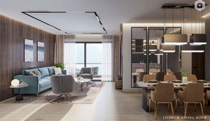 Living Room in 3 BHK Apartment at Kothrud – for Sale