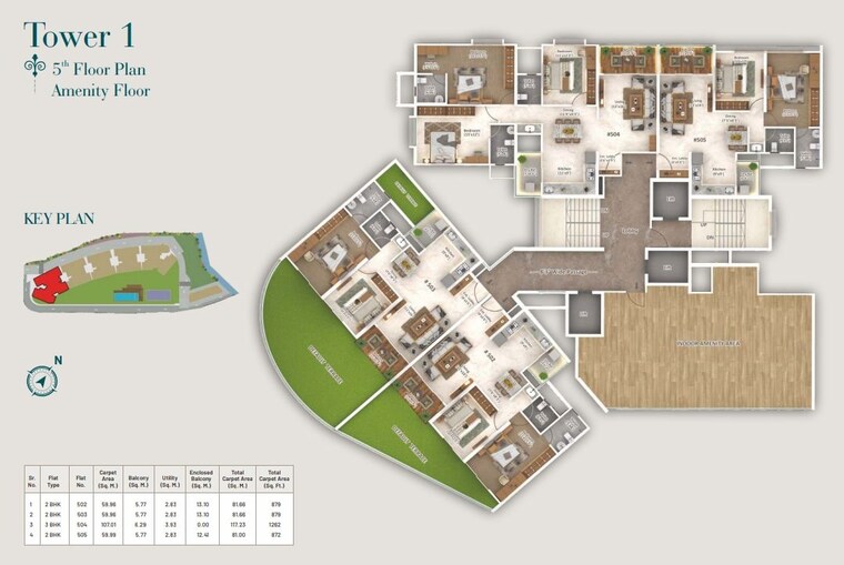 Master Plan, kothrud 3 Bedroom 1052 Sq.Ft. Apartment In Kothrud Pune 10570551